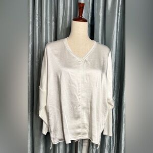 Peace of Cloth Chalk White Top LARGE NWT